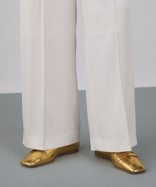 TOMORROWLAND / トゥモローランド スラックス・ドレスパンツ | サテンジョーゼット タックワイドパンツ | 詳細16