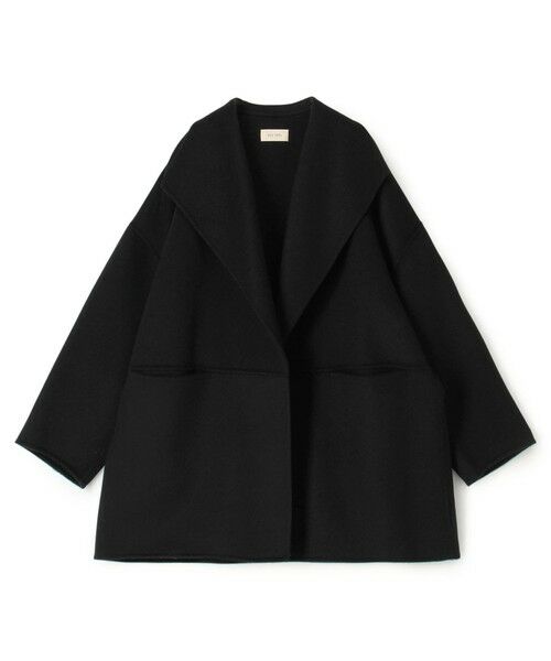 TOMORROWLAND / トゥモローランド その他アウター | ダブルフェイスメルトンビーバー ウィングカラーコート（19 ブラック）