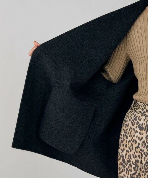 TOMORROWLAND / トゥモローランド その他アウター | ダブルフェイスメルトンビーバー ウィングカラーコート | 詳細15