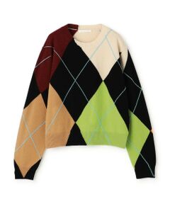 TOMORROWLAND / トゥモローランド ニット・セーター | アーガイル クルーネックプルオーバー