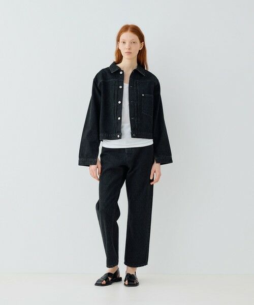 TOMORROWLAND / トゥモローランド デニムパンツ | ブラックデニム ストレートパンツ | 詳細9