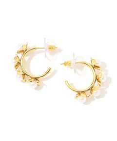 【別注】Kenneth Jay Lane Flower Hoops ピアス