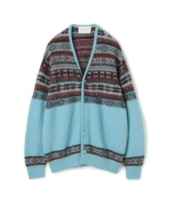 TOOMRROWLAND tricot ナイロンモヘヤウール フェアアイルジャガード カーディガン