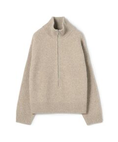 TOMORROWLAND / トゥモローランド ニット・セーター | ファインウーレン ジップ プルオーバー