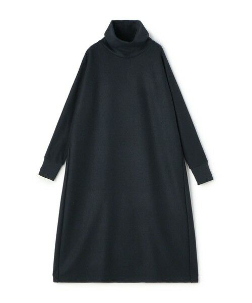 TOMORROWLAND / トゥモローランド ミニ丈・ひざ丈ワンピース | ニットコンビネーション ハイネックワンピース(67 ダークブルー)