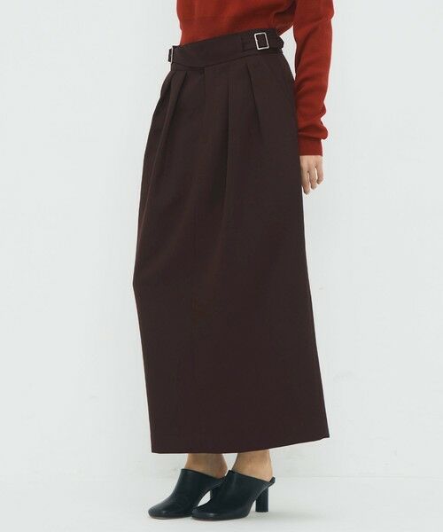 TOMORROWLAND / トゥモローランド ロング・マキシ丈スカート | ウールギャバジン グルカスカート | 詳細13