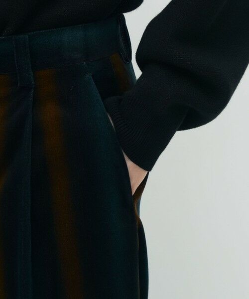 TOMORROWLAND / トゥモローランド その他パンツ | CABaN ベロア グラデーションストライプ1タックパンツ | 詳細8