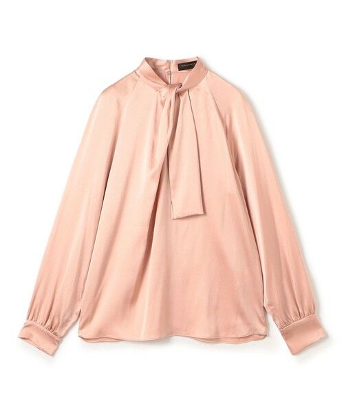 TOMORROWLAND / トゥモローランド シャツ・ブラウス(半袖以外) | ウォッシャブルサテン フロントタイブラウス(33 ピンク)