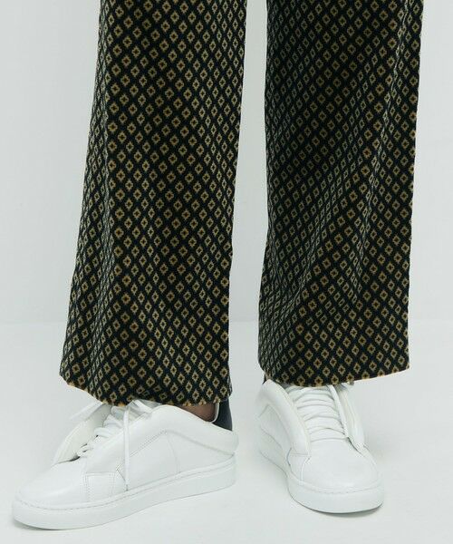 TOMORROWLAND / トゥモローランド その他パンツ | ジオメトリックベルベット 2タックワイドパンツ | 詳細8