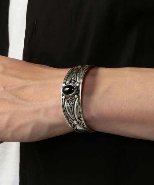TOMORROWLAND / トゥモローランド ブレスレット・バングル | 【別注】Adawat'n Tuareg×TOMORROWLAND オニキス シルバーバングル | 詳細4