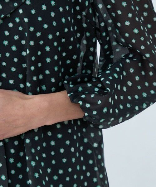 TOMORROWLAND / トゥモローランド シャツ・ブラウス(半袖以外) | シアーフラワープリント フレアータイブラウス | 詳細6