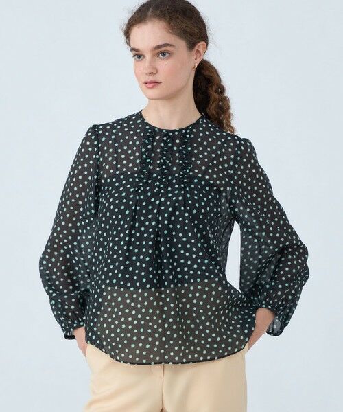 STELLA McCARTNEY フラワープリント 半袖ブラウス 38 STELLA McCARTNEY フラワープリント 半袖ブラウス 38