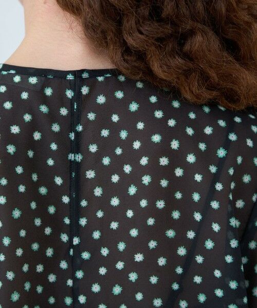 TOMORROWLAND / トゥモローランド シャツ・ブラウス（半袖以外） | シアーフラワープリント フリルギャザーブラウス | 詳細6