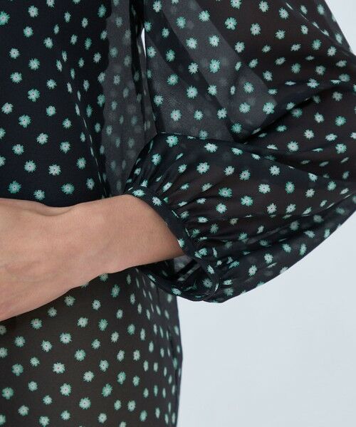 TOMORROWLAND / トゥモローランド シャツ・ブラウス（半袖以外） | シアーフラワープリント フリルギャザーブラウス | 詳細7