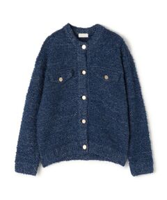 TOMORROWLAND / トゥモローランド カーディガン・ボレロ | ミックスツイード クルーネックカーディガン