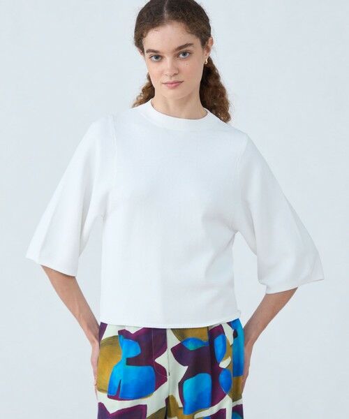 TOMORROWLAND / トゥモローランド ニット・セーター | レーヨンストレッチ ワイドスリーブプルオーバー | 詳細2