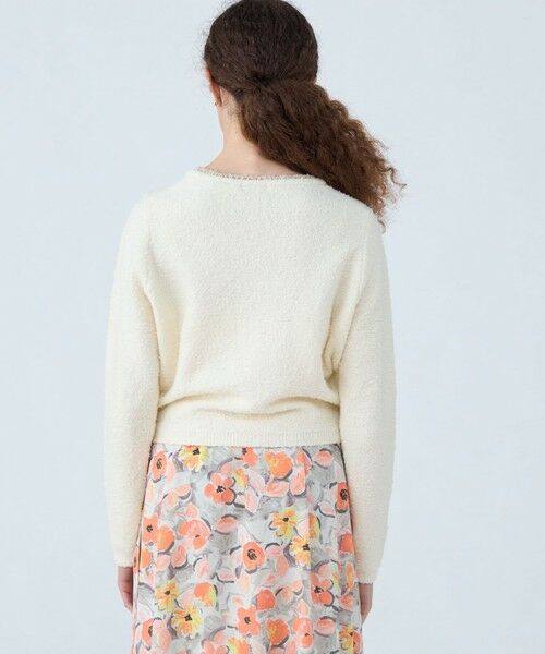 TOMORROWLAND / トゥモローランド ニット・セーター | ビジューブークレー クルーネックプルオーバー | 詳細4