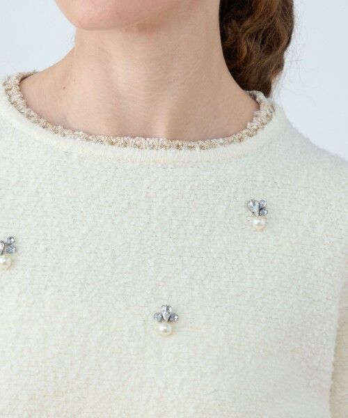 セール】 ビジューブークレー クルーネックプルオーバー