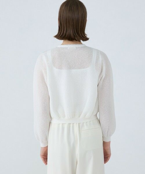 TOMORROWLAND / トゥモローランド カーディガン・ボレロ | ダブルフェイスノット クルーネックカーディガン | 詳細4