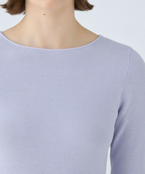 TOMORROWLAND / トゥモローランド ニット・セーター | レーステープコンビ ボートネックプルオーバー | 詳細5