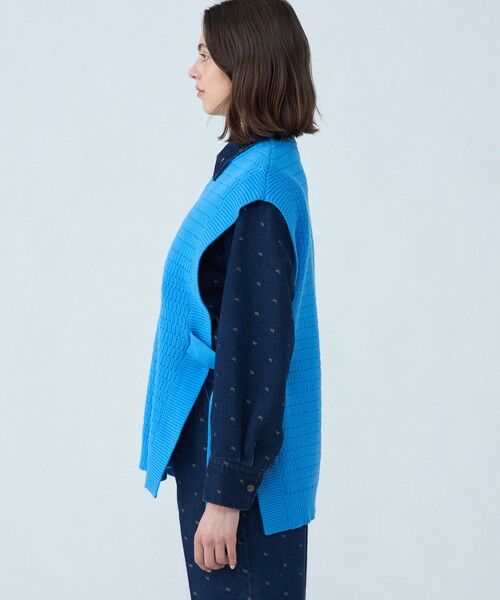 TOMORROWLAND / トゥモローランド ベスト | ハイブリッドコットン クルーネックベスト | 詳細3