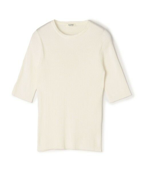 TOMORROWLAND / トゥモローランド ニット・セーター | コットンリブ クルーネックプルオーバー(11 ホワイト)