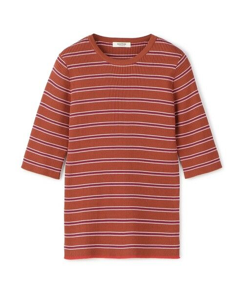 TOMORROWLAND / トゥモローランド ニット・セーター | コットンリブ クルーネックプルオーバー(46 ブラウン系)