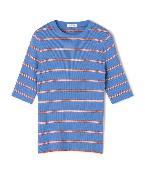 TOMORROWLAND / トゥモローランド ニット・セーター | コットンリブ クルーネックプルオーバー(64 ブルー系)