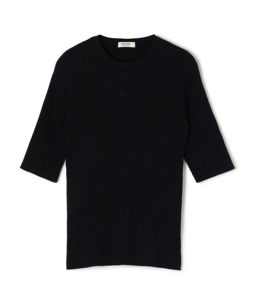 TOMORROWLAND / トゥモローランド ニット・セーター | コットンリブ クルーネックプルオーバー(69 ネイビー)