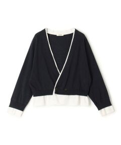 TOMORROWLAND / トゥモローランド カーディガン・ボレロ | ファブリックコンビ ダブルボタンカーディガン