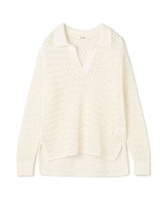 TOMORROWLAND / トゥモローランド ニット・セーター | メッシュコットン スキッパープルオーバー