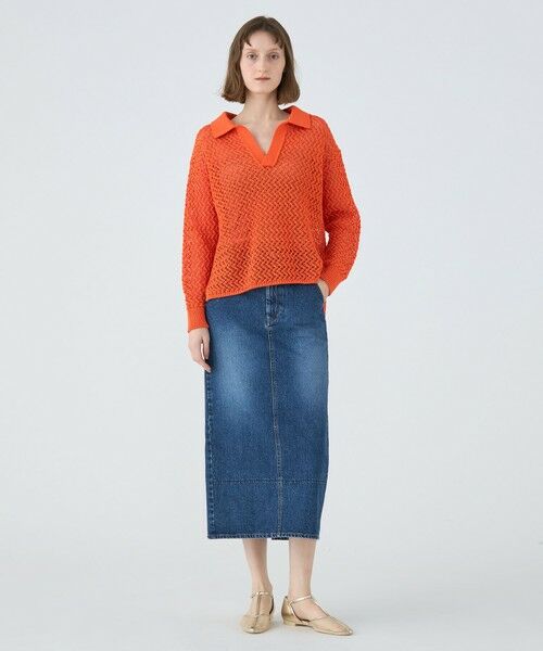 TOMORROWLAND / トゥモローランド ニット・セーター | メッシュコットン スキッパープルオーバー | 詳細1