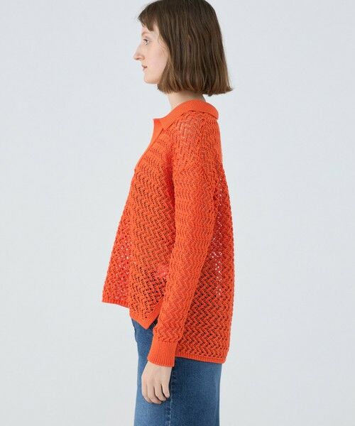 TOMORROWLAND / トゥモローランド ニット・セーター | メッシュコットン スキッパープルオーバー | 詳細3