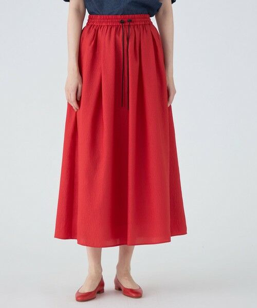 TOMORROWLAND / トゥモローランド ロング・マキシ丈スカート | 【WEB限定】クレープサテン ギャザーロングスカート | 詳細2