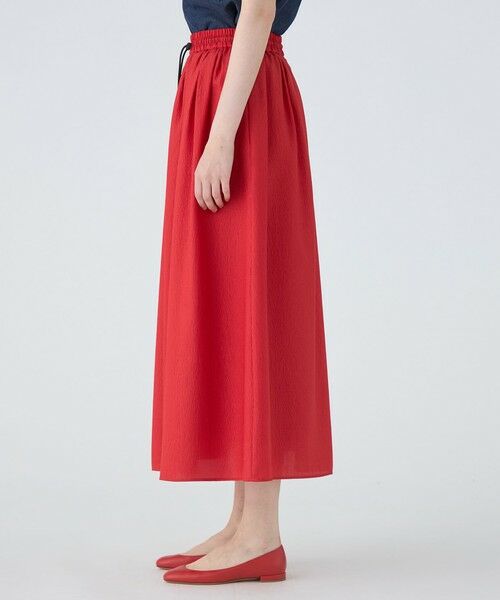 TOMORROWLAND / トゥモローランド ロング・マキシ丈スカート | 【WEB限定】クレープサテン ギャザーロングスカート | 詳細3