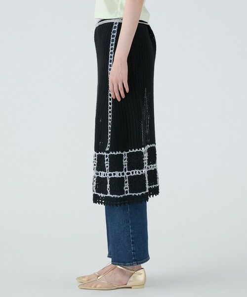 TOMORROWLAND / トゥモローランド ミニ・ひざ丈スカート | ギマクロシェ ラップスカート | 詳細3