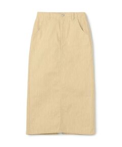 TOMORROWLAND / トゥモローランド ミニ・ひざ丈スカート | ダブルサイドピグメント Iラインロングスカート