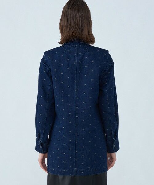 TOMORROWLAND / トゥモローランド ベスト | デニムスパークジャカード Vネックミディジレ | 詳細4