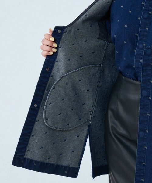 TOMORROWLAND / トゥモローランド ベスト | デニムスパークジャカード Vネックミディジレ | 詳細5