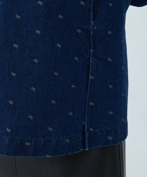 TOMORROWLAND / トゥモローランド ベスト | デニムスパークジャカード Vネックミディジレ | 詳細8