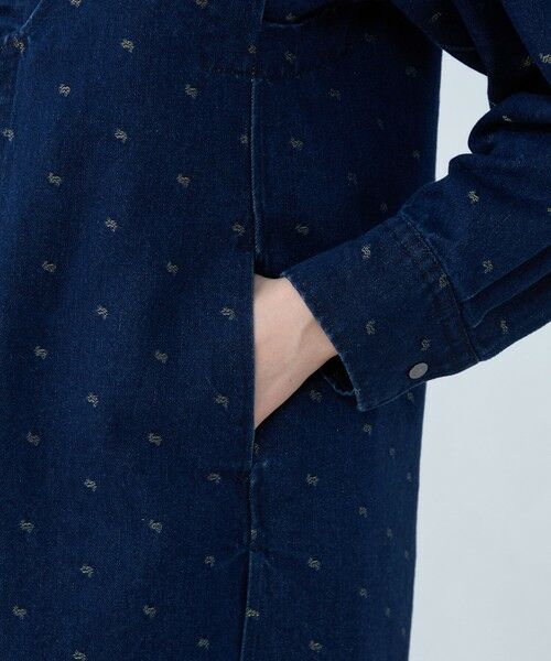 TOMORROWLAND / トゥモローランド ベスト | デニムスパークジャカード Vネックミディジレ | 詳細9