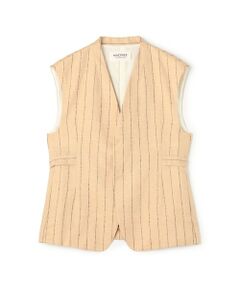 TOMORROWLAND / トゥモローランド ベスト | ダブルカバーリネン ジレ