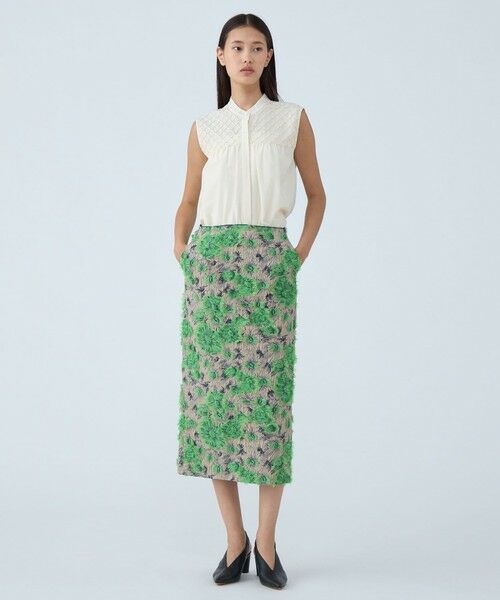 TOMORROWLAND / トゥモローランド シャツ・ブラウス | シアーオーガンジー ビーズヨークブラウス | 詳細1