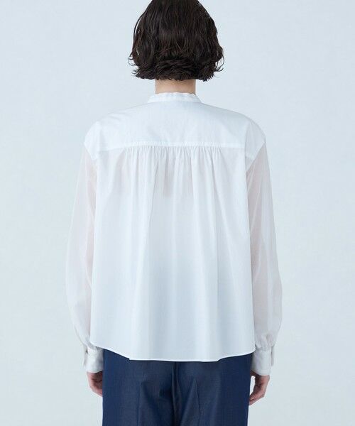 TOMORROWLAND / トゥモローランド シャツ・ブラウス（半袖以外） | ホワイトコンビネーション ボウタイブラウス | 詳細4