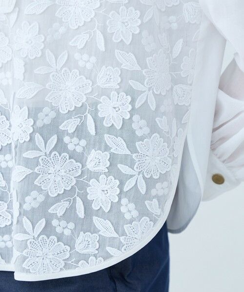 TOMORROWLAND / トゥモローランド シャツ・ブラウス（半袖以外） | ホワイトコンビネーション ボウタイブラウス | 詳細7