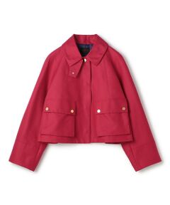 TOMORROWLAND / トゥモローランド ブルゾン | コットンシルクグログラン トラペーズワークジャケット