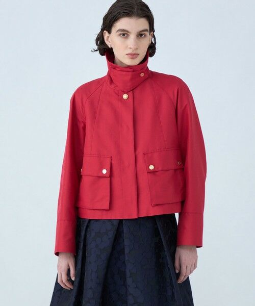 TOMORROWLAND / トゥモローランド ブルゾン | コットンシルクグログラン トラペーズワークジャケット | 詳細11