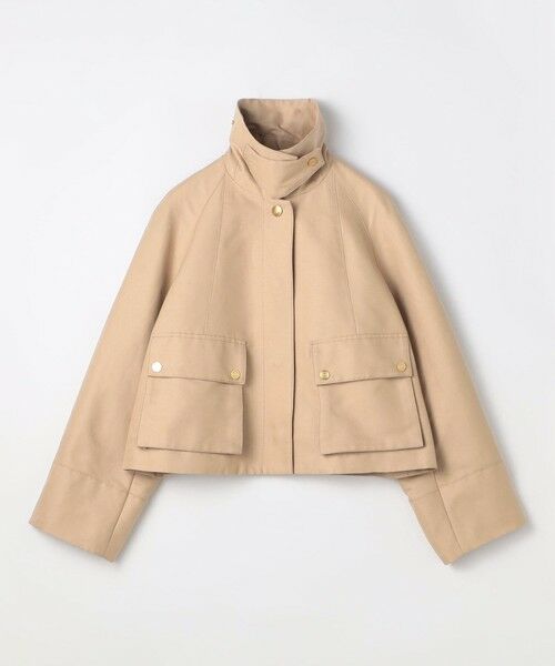 TOMORROWLAND / トゥモローランド ブルゾン | コットンシルクグログラン トラペーズワークジャケット | 詳細13