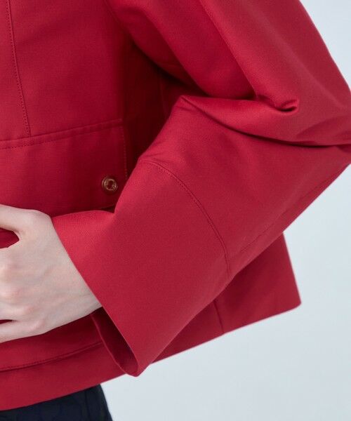 TOMORROWLAND / トゥモローランド ブルゾン | コットンシルクグログラン トラペーズワークジャケット | 詳細7