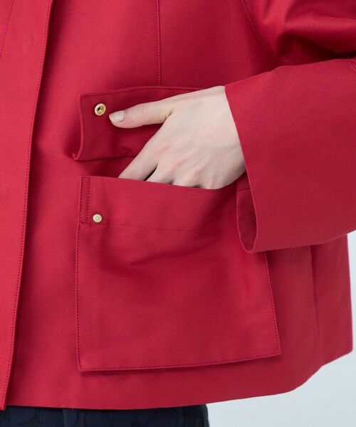 TOMORROWLAND / トゥモローランド ブルゾン | コットンシルクグログラン トラペーズワークジャケット | 詳細8